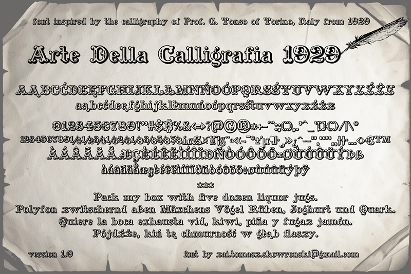 zai Arte Della Calligrafia 1929