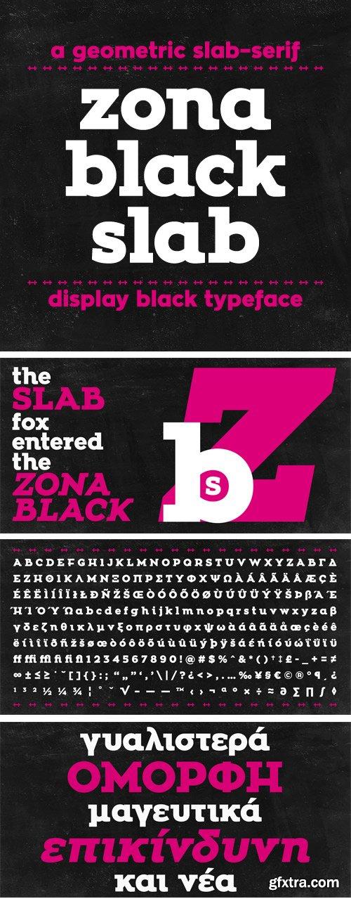 Zona Black Slab Font Free For Personal